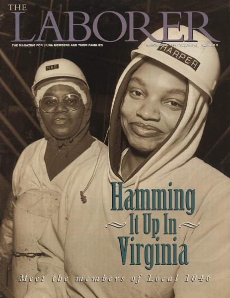 For LiUNA- the Laborers International Union
at Smithfield Hams plant, Smithfield VA. Pictures made Feb. 1994